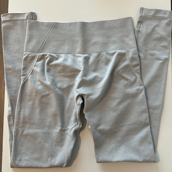 Oner Active Effortless High-Waisted Leggings - Light Grey Marl - M Long - Picture 4 of 6